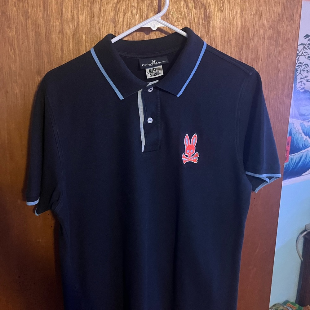 Psycho Bunny Men's Navy Polo Shirt